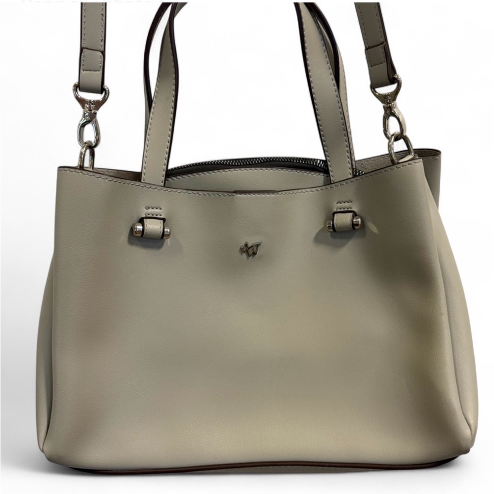 Elegant Grey Vegan Leather Purse